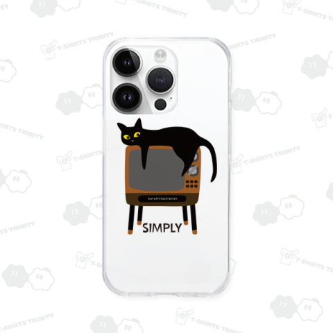 デザインにゃんこシリーズ 黒ネコとテレビ