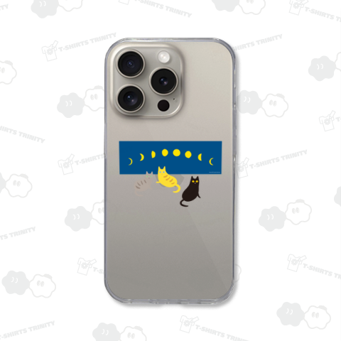 デザインにゃんこシリーズ 月の満ち欠けと猫たち