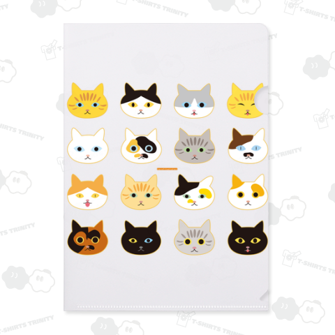 デザインにゃんこシリーズ ねこ顔1