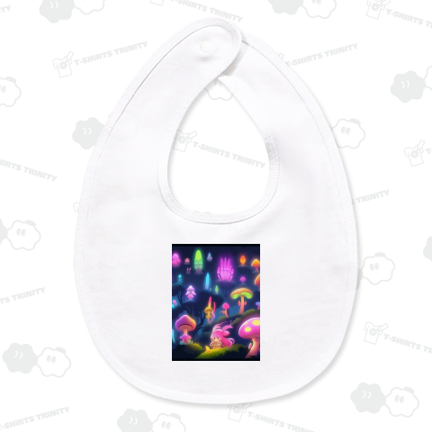 光るキノコと女の子