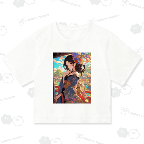 色彩の和服美人