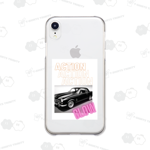 ACTION 車 イラスト バックプリントver.