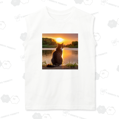 黄昏のキジトラ白-猫