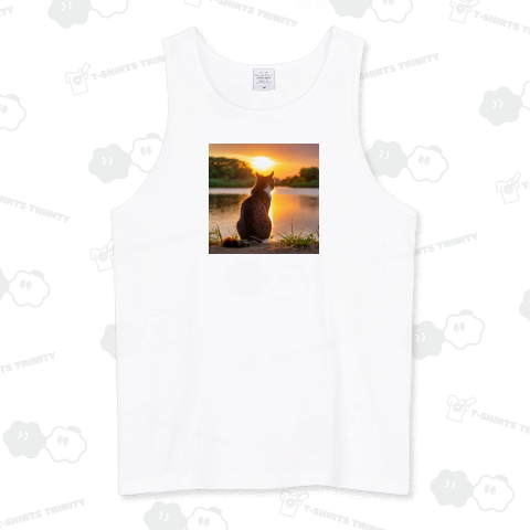 黄昏のキジトラ白-猫