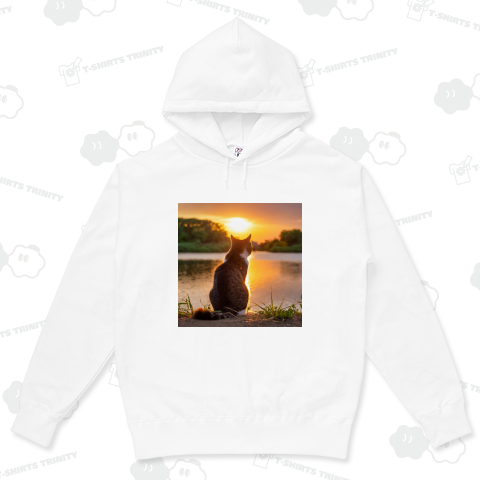 黄昏のキジトラ白-猫