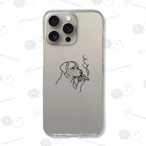 タバコを吸う犬