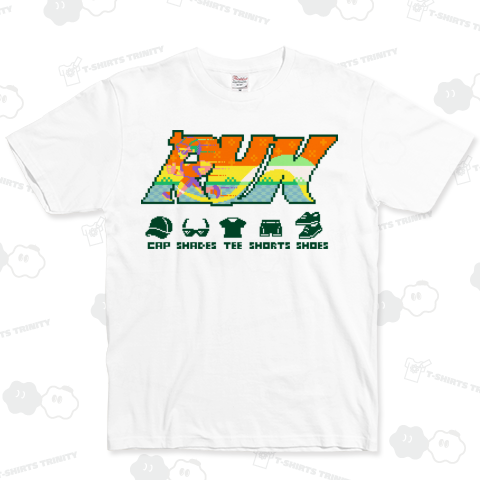 Word Pixelart 「RUN」 イエロー