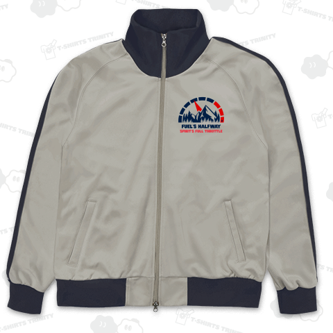 Fuel’s halfway, spirit’s full throttle