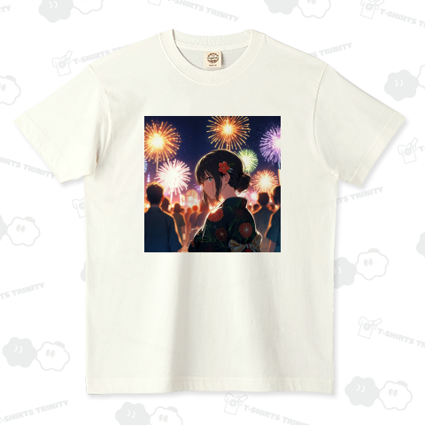 夏の夜、花火と共に