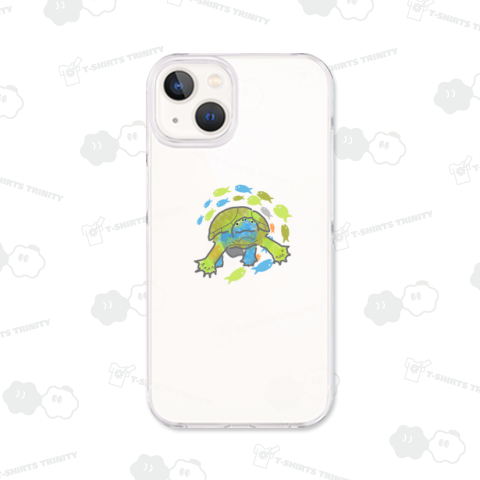 前進!カメとお魚 ブルー系