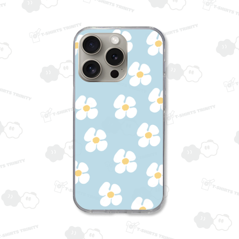 フラワー - ライトブルー