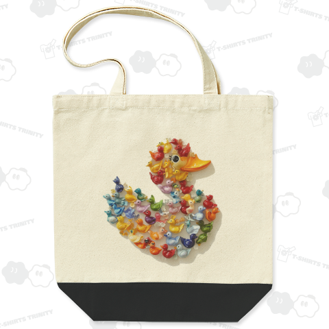 ガラスのアヒルおもちゃで作るアヒル