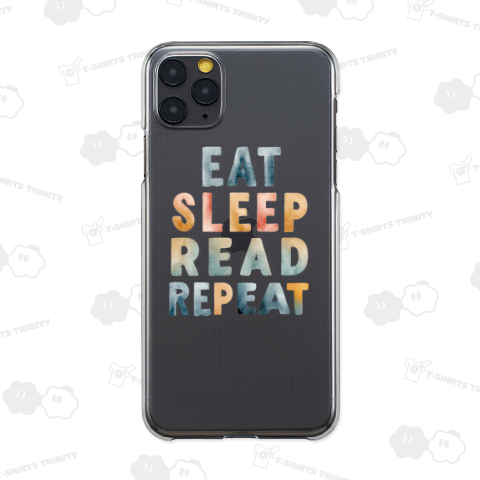Eat Sleep Read Repeat – 読書好きのためのミニマルな文字デザイン