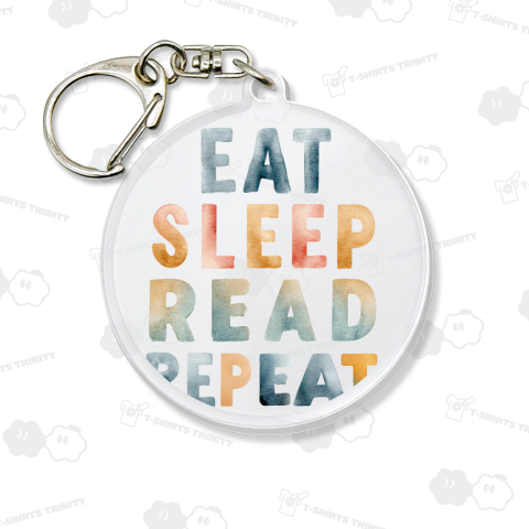 Eat Sleep Read Repeat – 読書好きのためのミニマルな文字デザイン