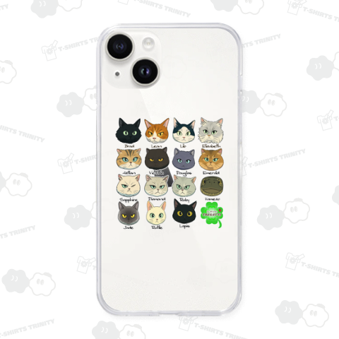 TREGATTIファミリー歴代15匹-イラスト(名前あり)Ver.-