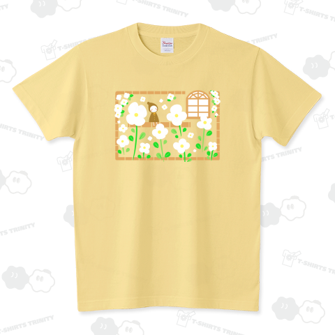 お花と小人 スタンダードTシャツ(5.6オンス)