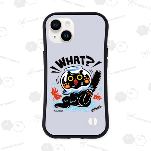 猫が金魚鉢にハマって大慌て!