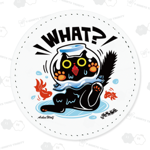 猫が金魚鉢にハマって大慌て!