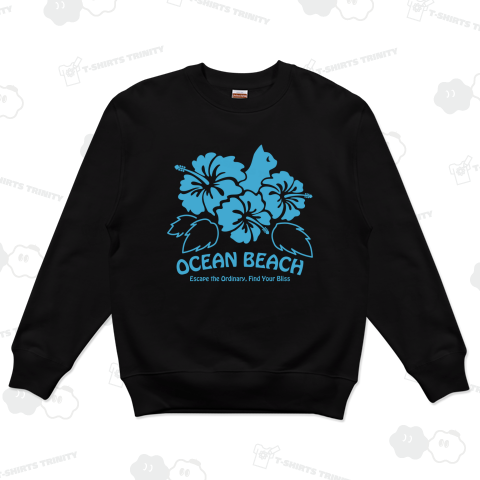 ハイビスカスと猫の南国サマー_白