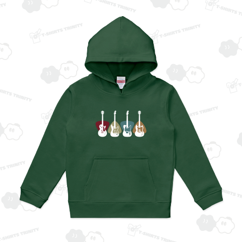 ギターアウトライン エレキギター_黒