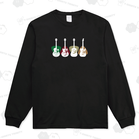 ギターアウトライン セミアコ・アコギ_黒