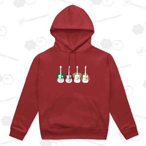 ギターアウトライン セミアコ・アコギ_黒