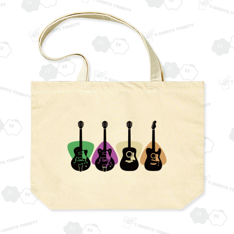 ギターアウトライン セミアコ・アコギ_白