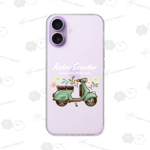 キャンディーカラーのゆるレトロスクーター_グリーン_黒