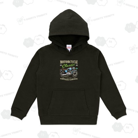 キャンディーカラーの旧車スタイル!レトロバイク_ブルー_黒