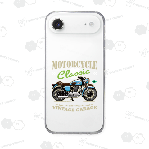 キャンディーカラーの旧車スタイル!レトロバイク_ブルー_黒