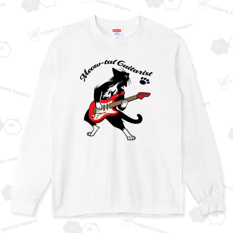 新エレキギターをかき鳴らす猫ロック!_白 (前面)