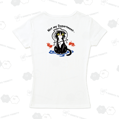 金魚鉢かぶってしらばっくれる猫_白(両面)