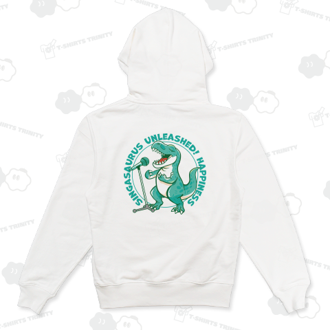 ティラノ・熱唱シンガザウルス_白(背面)