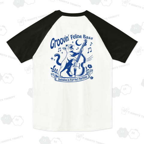 ベース弾いて歌うノリノリ猫_ブルーライン_両面