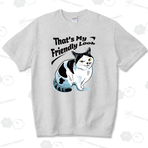 目つき最強!?近所のノラ猫スタイル_白