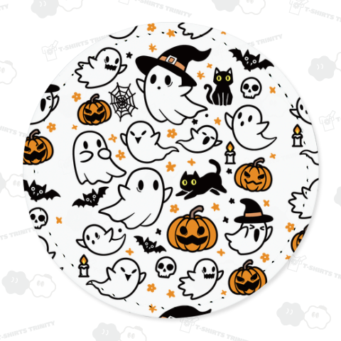 ハロウィン・ゴーストがいっぱい_白