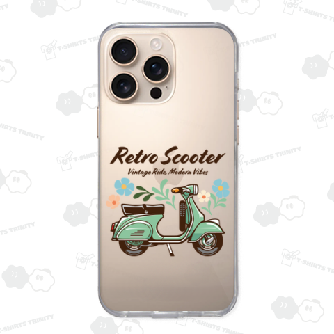 キャンディーカラーのゆるレトロスクーター_グリーン_白