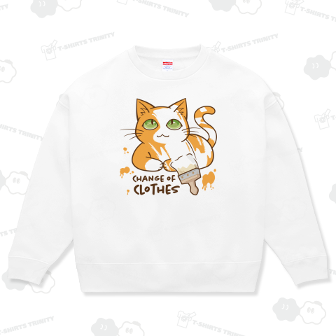 ペンキで衣替えするのんびり猫_WH