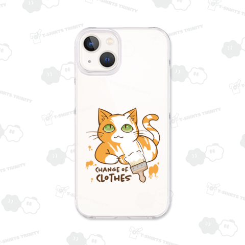 ペンキで衣替えするのんびり猫_WH