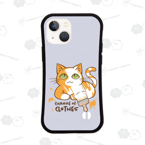 ペンキで衣替えするのんびり猫_WH