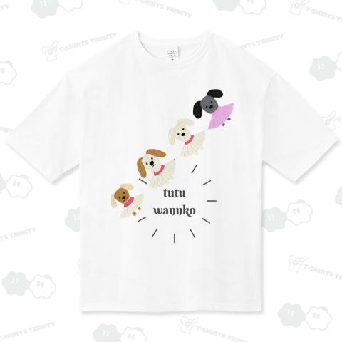 斜めなわんこチャシロシロクロ