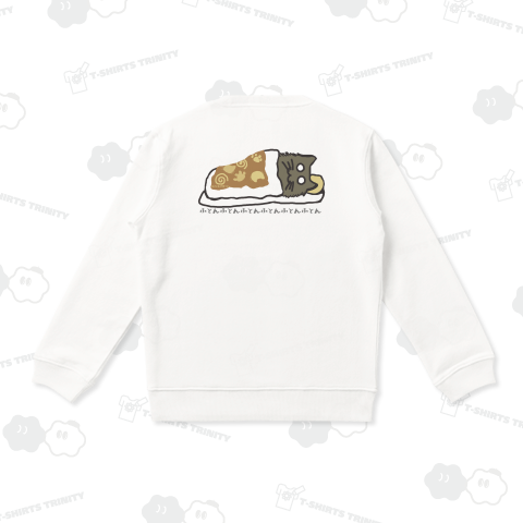 バックプリント ねこのひげあつめ。おふとんとん もじもじ