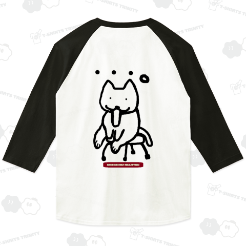 バックプリント:らくがきもえつきたねこBクロ:ねこのひげあつめ。