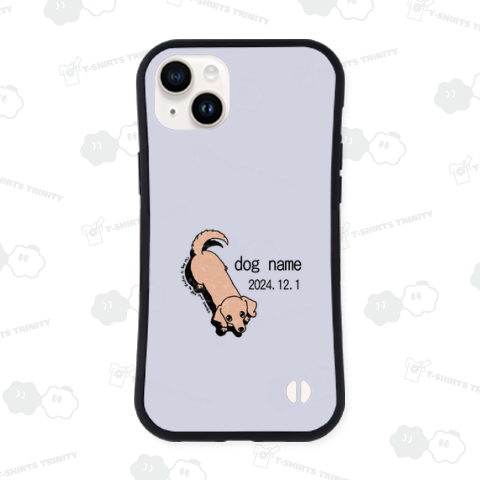 見上げるミニチュアダックス(レッド)