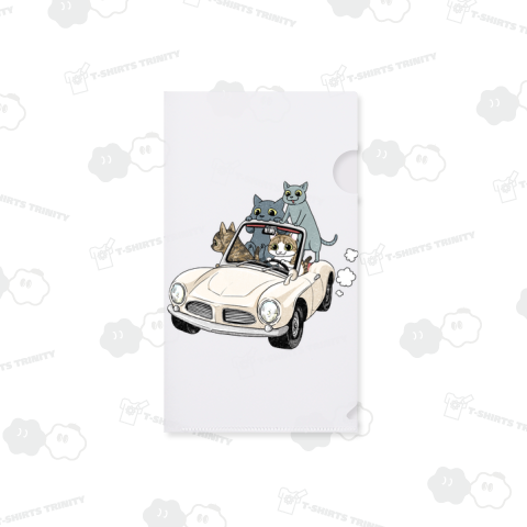 ドライブする猫たち