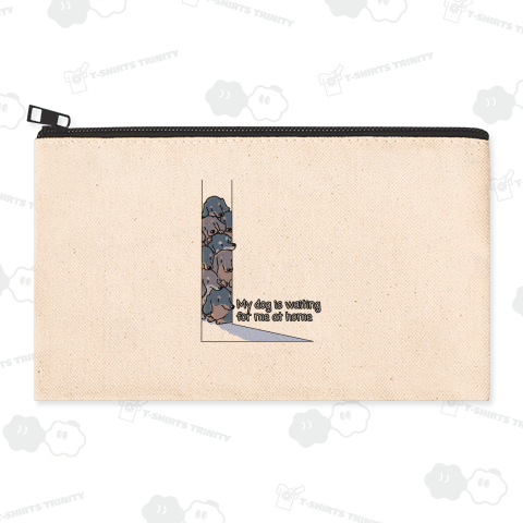 【文字変更可】みんなでのぞくダックスたち(ブラタン率いるまろ眉一味)