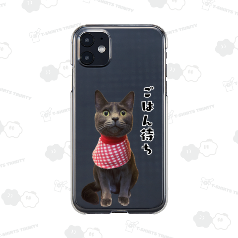 【文字変更可】ごはん待ちの猫