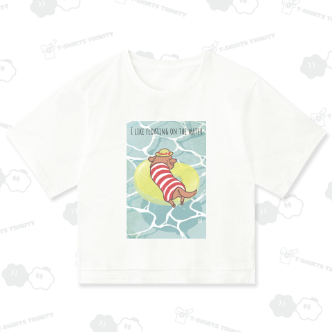 【文字変更可】I like floating on the water(レッド・ダックス)