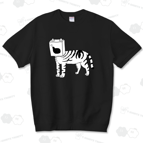 袋かぶり猫・アメリカンショートヘアー・フライドチキン