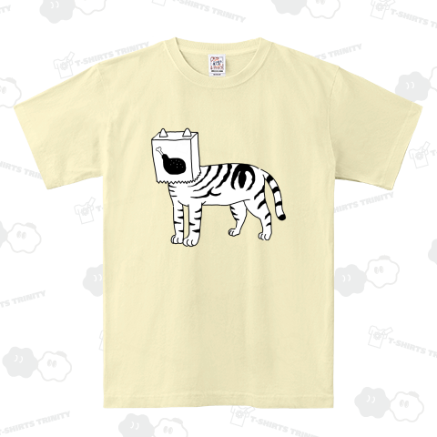 袋かぶり猫・アメリカンショートヘアー・フライドチキン